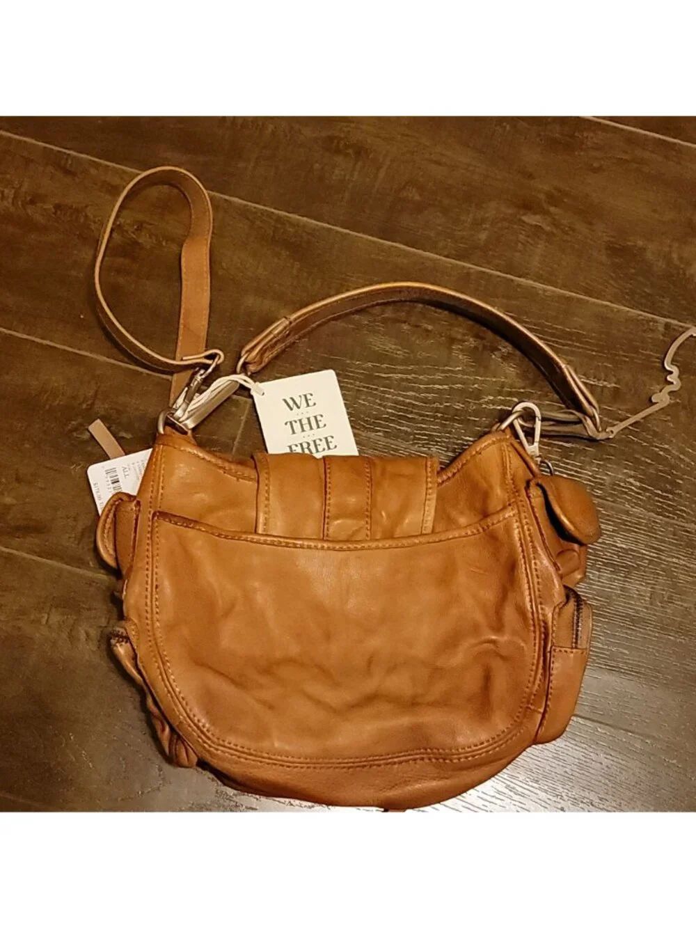 Free People We The Free Baby Asher Leather Tote Boho Chic Heritage Womens 90s